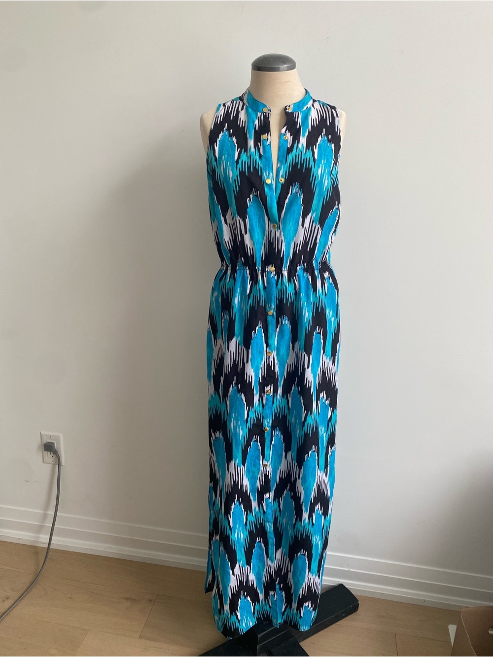 Michael Kors Patterned Sleeveless Maxi Dress